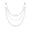 B, variant on RotHome Wallet Chain Pants Chain Belt Chain for Men Women Silver Jean Chain Pocket Chain Waist Chain Pant Chain Purse Chain Bag Chain Y2K Gothic