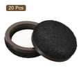 thumbnail image 3 of Furniture Sliders, 20 Pack 1" - Formed Felt Round Sliding Pads, Chair Glides for Carpeted Hardwood Floors (Black), 3 of 6