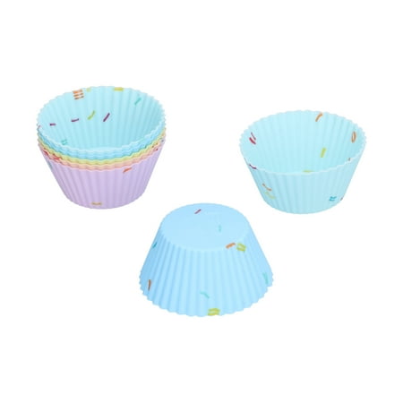 

20Pcs Silicone Cupcake Mold Non Stick Reusable Baking Molds for Muffin Biscuits Cheese Cake PastriesRound