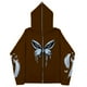thumbnail image 3 of Sudadera Y2K con estampado de mariposas y plumas oscuras europeas y americanas, sudaderas con capucha para hombres y mujeres, sudadera con cremallera larga Harajuku para parejas góticas, 3 of 5