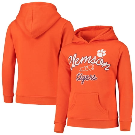 Girls Youth Russell Athletic Orange Clemson Tigers Classic Fleece Pullover Hoodie