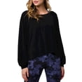 thumbnail image 2 of Women's Onzie 3800 Om Open Back Flowy Top (Black M/L), 2 of 5
