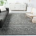 thumbnail image 3 of SAFAVIEH Arizona Teagan Geometric Shag Area Rug, Brown/Ivory, 5'1" x 5'1" Square, 3 of 6