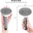 thumbnail image 4 of Self Cleaning Slicker Brush, Dog Cat Bunny Pet Grooming Shedding Brush - Easy to Remove Loose Undercoat, Pet Massaging Tool Suitable for Pets with Long or Short Hair, 4 of 10