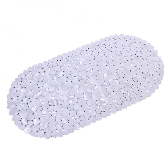 1pc Pebbles Bath Mat for Tub Non-Slip Bathtub Mat with Suction Cups, Drain Holes for Bathroom Showers, Tub, Machine Washable