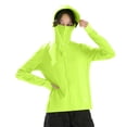 thumbnail image 3 of Sentmoon Chandails de Course pour Femmes UPF 50+ T-Shirts Rafraîchissants pour Femmes Couleur Unie Manches Longues avec Fermeture Éclair Doux Coupe Régulière Vêtements de Protection Solaire pour Femmes pour le Golf et l'Entraînement Athlétique Vert m, 3 of 7