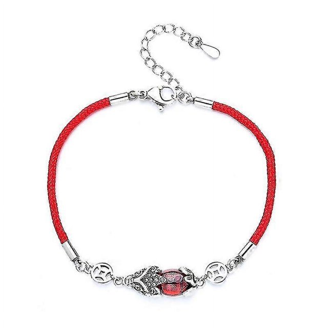 CHAO Pulsera de cuerda de la suerte estilo chino Pixiu Brave Troops pulsera ajustable unisex