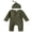 Dark Green, variant on BemeyourBBs Preemie Newborn Going Home Outfit Baby Boy Girl Ribbed Knit Romper Hat Set Long Sleeve Button One Piece Jumpsuit Spring Fall Winter Sleepers Clothes