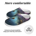 thumbnail image 6 of Xecao Magical Bees Twilight River Print Cotton Slippers Fuzzy Warm Cozy Slippers Non Slip House Slippers For Indoor Outdoor Cotton Slippers House Slippers-46/47, 6 of 7