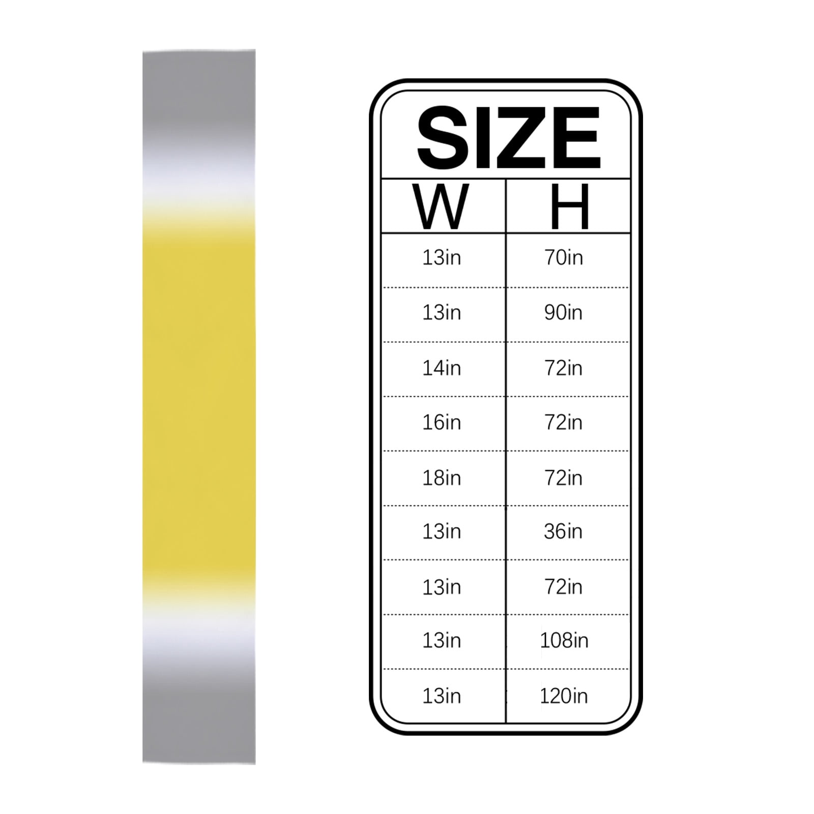 Ldtrchee Yellow White Grey Ombre Table Runner 36 Inches, Modern Abstract Aesthetics Bed Runner Dresser Scarves Tabletop for Indoor Outdoor Parties/Ceremony/Banquet, 13"x 36"