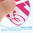 thumbnail image 4 of Uxcell 9.1 x 7.7 inches 8 Sheets Letter Stickers Vinyl Letters for Indoor Outside Sticker Decal Rose, 4 of 5