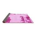 thumbnail image 2 of Ahgly Company Indoor Square Abstract Pink Modern Area Rugs, 3' Square, 2 of 4