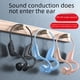 thumbnail image 5 of Auriculares Bluetooth con concepto de conducción ósea Auriculares deportivos inalámbricos que no se colocan en la oreja para colgar en la oreja con modo de espera prolongado, 5 of 6