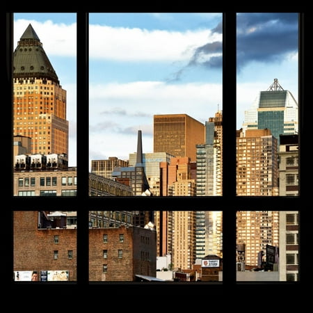 View from the Window - NYC Architecture Print Wall Art By Philippe (Best Architecture In Nyc)