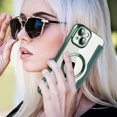 thumbnail image 7 of Allytech Wallet Case for iPhone 14 with Card Slots & Lens Protector, Compatible with MagSafe, Slim Shockproof Anti-Scratch Clear Back Panel [RFID Blocking] Case - Darkgreen, 7 of 7