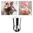 thumbnail image 6 of Ice Cream Machines Spout Ice Cream Machines Nozzle Countertop Flower Shaped Freeze Yogurt Machine Portable Stainless Steel Modeling Cap Spout A, 6 of 7