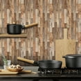 thumbnail image 3 of Imitation Wood Grain Tile Stickers Retro Brick Pattern Floor Stickers Home Decoration Self-Adhesive DIY Wall Stickers, 3 of 8