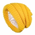 thumbnail image 3 of Cozy Cable Knit Beanie Satin Lined Lightweight Winter Warm Cap for Women, 3 of 9