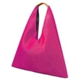 thumbnail image 3 of Diseñador Bolsos Hobos Slouchy Bolso Hombro Gran Capacidad para Mujer (rosa) Rojo, 3 of 5