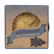 Old Fashioned, Blue Berry Baked Pie, 4 oz (114g), Kosher, Contains Milk, Paperboard Box, New