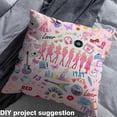 thumbnail image 2 of Manfei Pop Music Theme Fabric by the Yard (1 Yard), Pink Girls Guitar Decorative Fabric by the Yard, Disco Ball Musical Notes DIY Fabric, 2 of 6
