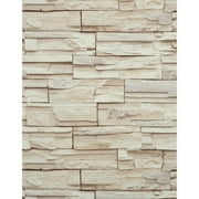 York Wallcoverings 33 ft. Modern Rustic Travertine Wallpaper