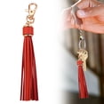 thumbnail image 2 of Tassels Keychain Pendant,Lightweight Portable Leather Tassel Keychain,Tassels Lanyard Key Chain Holder With Lobster Clip,Bohemian Keychain Accessory For Women,Gift Bag Charm,Purse,Car Keys, 2 of 7
