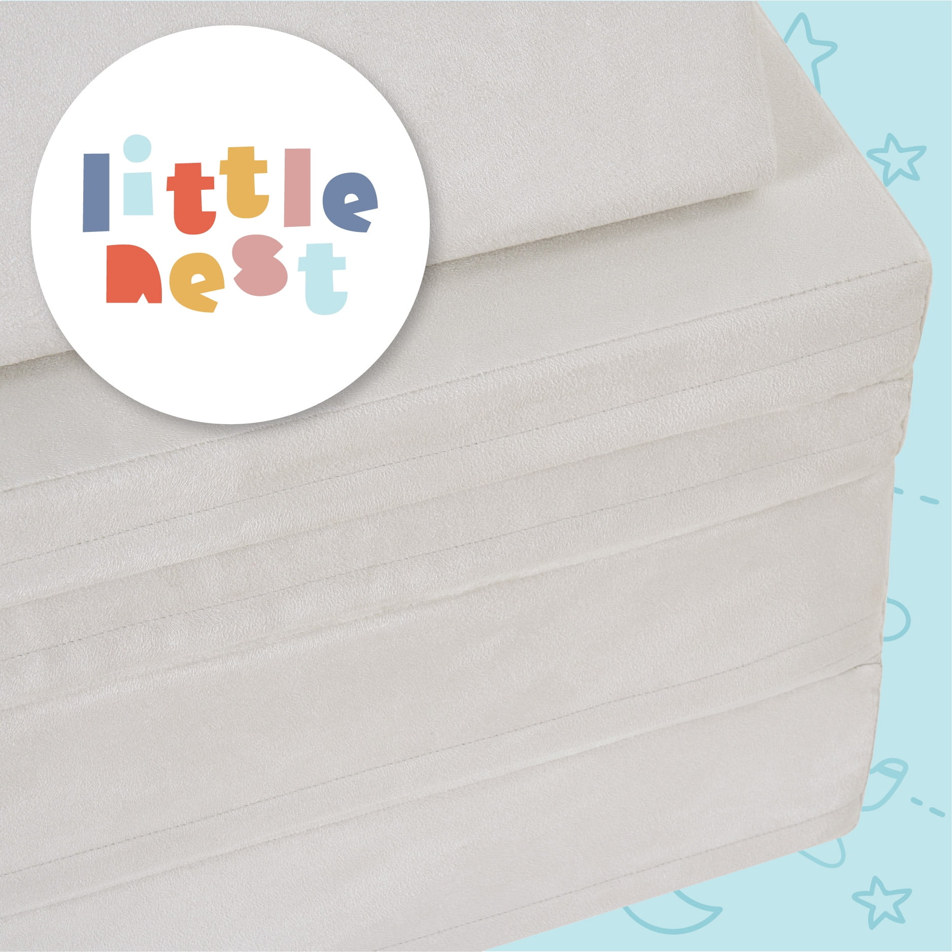 Little Nest Toddler Sofa, Adventure Explorer Kids Couch, Lunar Grey
