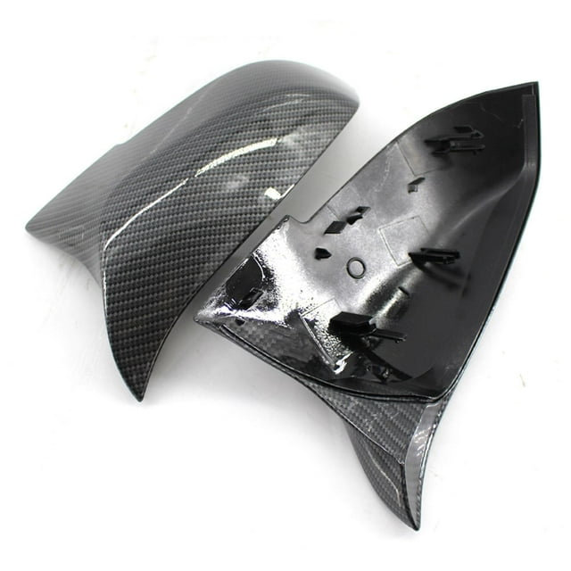 maskred Set of Carbon Fiber Style Rear Mirror Cover Caps for E84 F20 F21 F22 F30 Vehicle s Style Style A 1Set