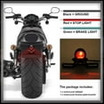 Motorcycle Tail Light with Brake Stop Function and License Plate Holder