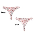 thumbnail image 3 of Balery Hand Drawn Hearts Tangas de Algodón para Mujer con Estampado – Ropa Interior Sexy, Transpirable, G-string-X-Small, 3 of 6