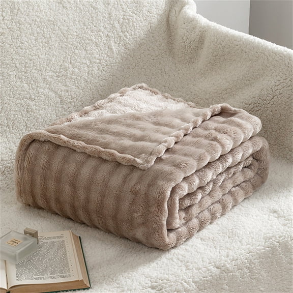 Throw Blanket for Couch – Thick & Cozy Blanket for Winter, Fluffy and Warm Blankets for Couch, Bed, Plush Throw Gifts for Women and Men,51"*61"