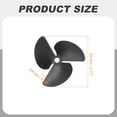 thumbnail image 2 of 2 Pcs RC Boat Propeller, 3 Blades Propellers 4.8mm Hole Dia 55mm OD CW Clockwise Rotating Drill Propeller, Black, 2 of 6