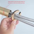 thumbnail image 3 of Woeilo 2 Sets Faucets Lock Washer Repair Nut Anti-Loosing Kitchen Bathroom Sink Water Faucet Pipe Lock Nut Gasket C-Shaped Opening Nut Fastening Accessory Kit, 3 of 5
