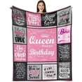 thumbnail image 2 of Birthday Blanket for Women, Gifts for Women Birthday Unique, Happy Birthday Gifts for Woman Her Girls Friend Mom Sister Wife Grandma Bestie, Birthday Throw Blanket 60\u201dx50\u201d, 2 of 6
