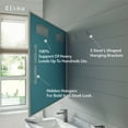 thumbnail image 4 of Eviva Sax 48 in. Brushed Chrome Framed Bathroom Wall Mirror, 4 of 9