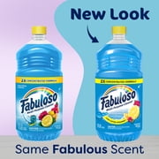 Fabuloso 2X Multi-Purpose Cleaner, No Rinse Floor Cleaner, Tropical Spring Scent, 56 fl oz