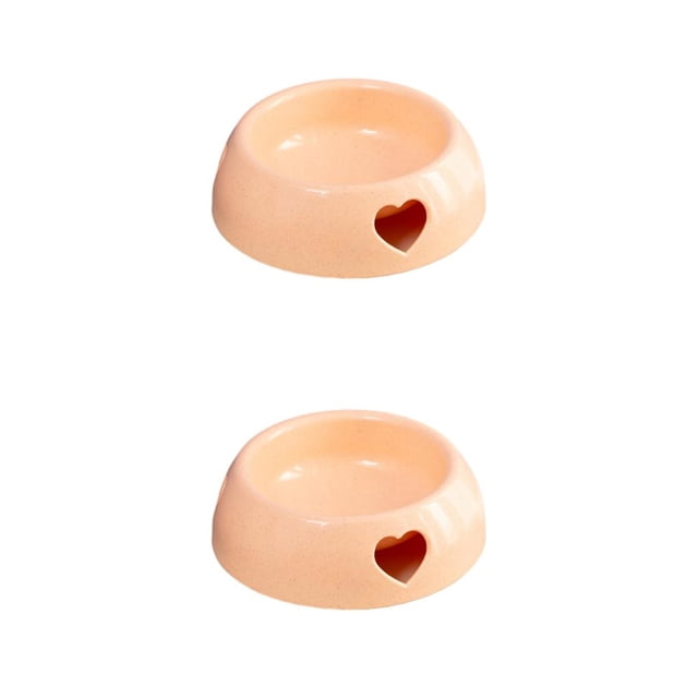 Wweixi Wide Range Of Colors And Sizes Available In Plastic Dog Bowl Simple Durable orange large size 2Set