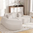 thumbnail image 4 of BUPPLEE Frameless L-Shape Sectional Sofa with Chaise, Ultra-Soft Cloud Couch with Deep Seats, Modern Modular Sofa for Living Room & Bedroom, 4 of 8