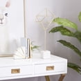 thumbnail image 2 of 9" x 22" Gold Marble Geometric Sculpture with Marble Base, by CosmoLiving by Cosmopolitan, 2 of 8