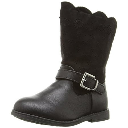 

Rampage Girls Lil Sally Pull-On Boot Black 5 M US Toddler