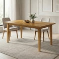 thumbnail image 4 of Simpli Home Colby 60 inch x 36 inch Rectangle Contemporary Modern Dining Table in Oak, 4 of 12
