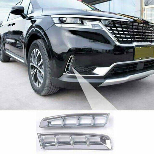 for Kia Carnival 2022-2023 Chrome Front Bumper Air Inlet Vent F for Ram e Cover Trim