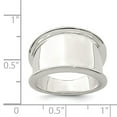 thumbnail image 2 of Sterling Silver 15mm Tapered Ring - 11.5 Grams - Size 7, 2 of 2