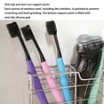 thumbnail image 5 of stanreset Storage Rack Toothbrush Mount Wall Stand Fine Workmanship Rustproof Household Accessories Exquisite Home Supplies Silver, 5 of 5