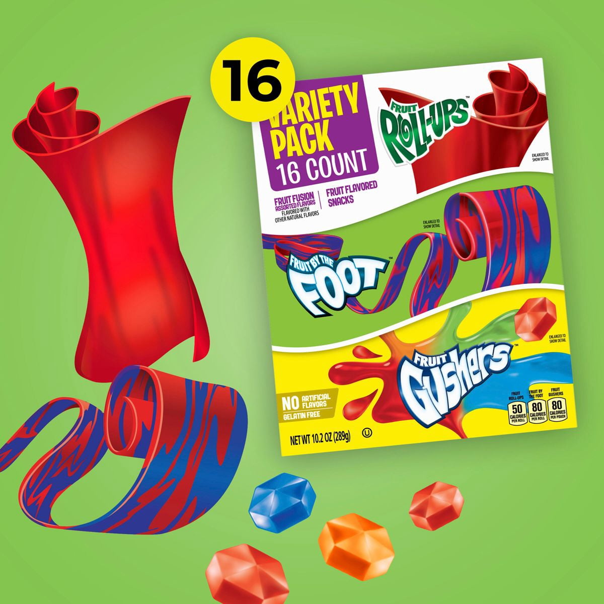 Fruit Flavored Variety Snacks - 16ct - Pack of 2