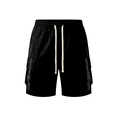 thumbnail image 2 of Men's Cargo Shorts Techwear Streetwear Casual Relaxed Fit Summer Tactical Shorts with Elastic Waist Drawstring and Buckle Pockets, 2 of 8