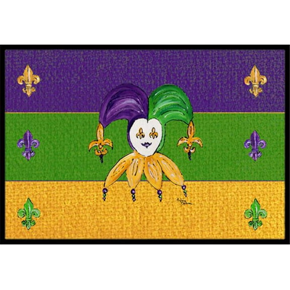 Mardi Gras Indoor Or Outdoor Doormat - 18 x 27 in.