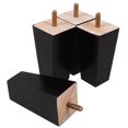 thumbnail image 2 of Shisuyan 4 Pcs Pieds de Meubles en Bois Pieds de Canapé Pieds de Remplacement pour Table Basse Commode Bureau Armoire Banc Réparation, 2 of 8