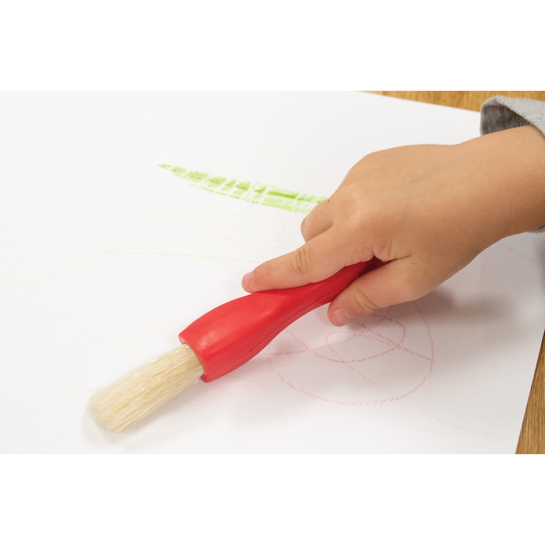 READY 2 LEARN Triangle Grip Paint Brushes - 3 Sizes - 6 Per Set - 2 Sets